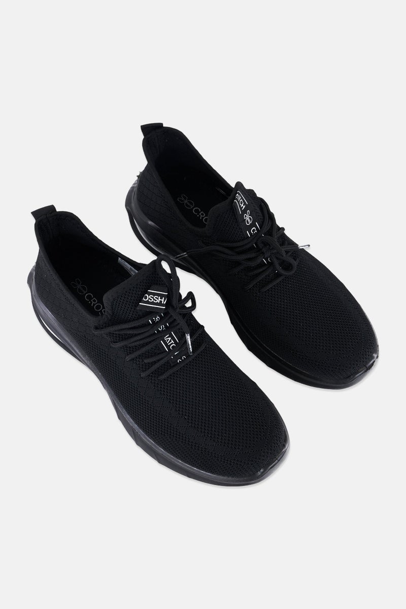 CROSSHATCH Men Trevel Lace Up Sports Shoes, Black - Image 4