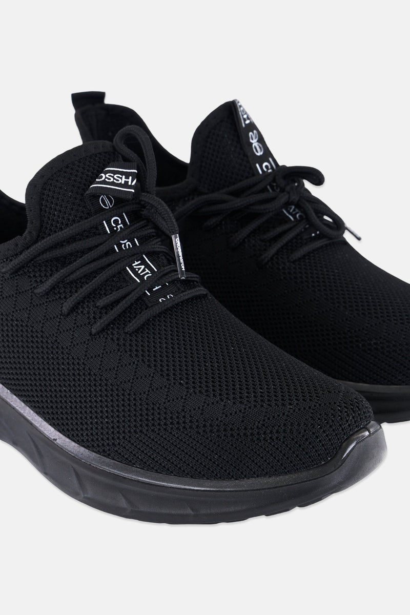CROSSHATCH Men Trevel Lace Up Sports Shoes, Black - Image 3
