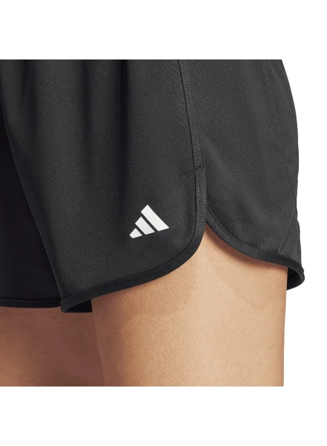 adidas شورت نسائي بخصر مرتفع من نسيج بيسر إسنشالز