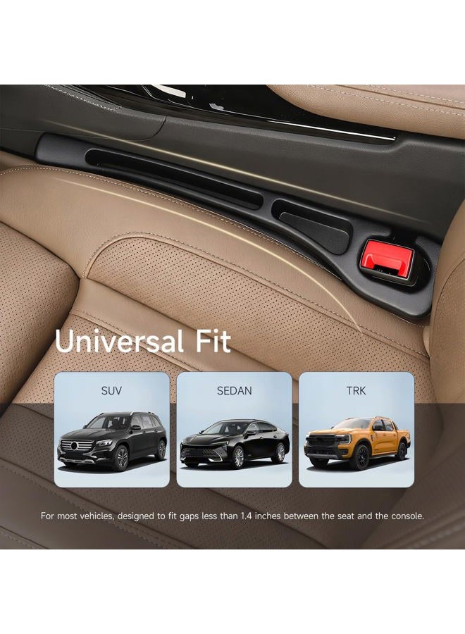 Zoiydals 2 Pack Car Seat Gap Filler Organizer [3rd Gen], Universal Seat Gap Filler for Car SUV Truck – No Drop Interior Car Accessories Prevents Phone, Keys, Wallet from Falling Between Seat & Console - Image 4