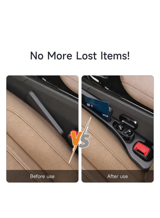 Zoiydals 2 Pack Car Seat Gap Filler Organizer [3rd Gen], Universal Seat Gap Filler for Car SUV Truck – No Drop Interior Car Accessories Prevents Phone, Keys, Wallet from Falling Between Seat & Console - Image 3