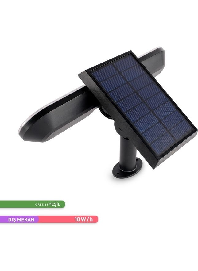 ACK - Solar LED Staple Lawn Luminaire Solar Powered Garden Wall Lighting Green Color - Image 1