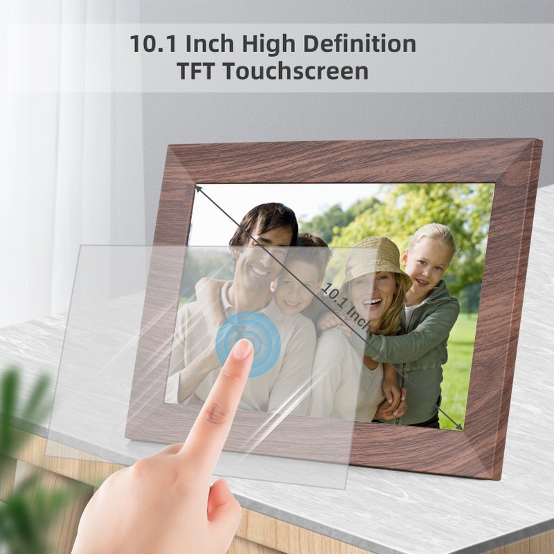 Digital Photo Frame: 16GB Built-in Memory Smart WiFi 1280*800 IPS Touchscreen - Automatic Rotation Versatile Digital Frame for Home Family Sharing - Image 4