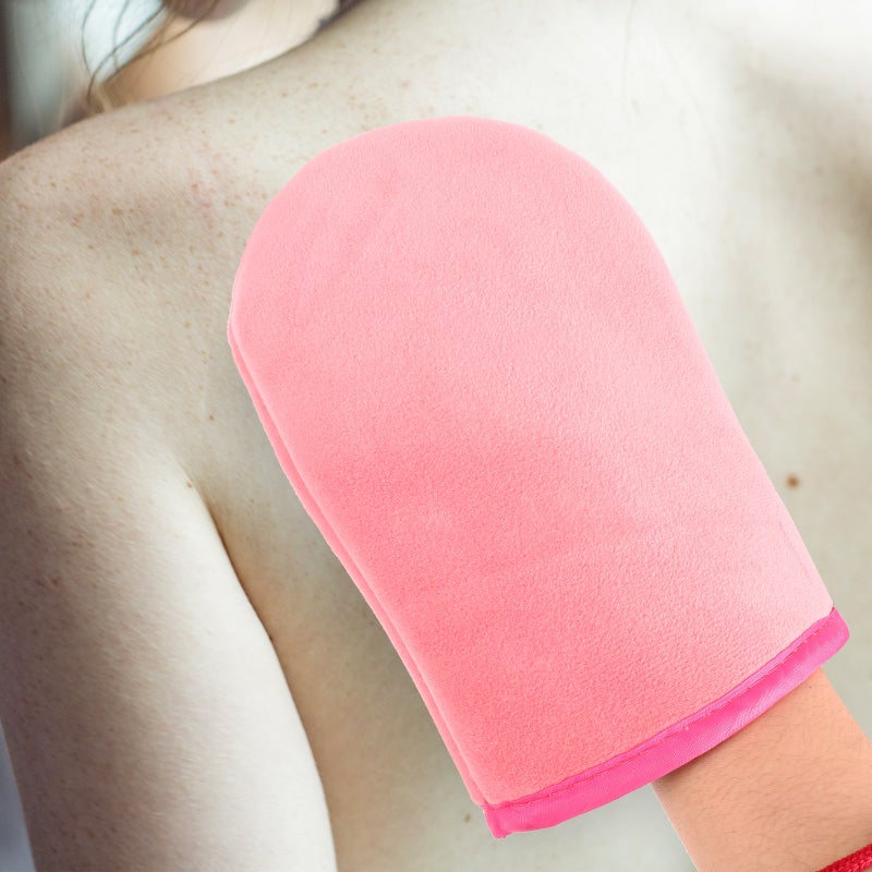 1 Set Self Tanning Glove Applicator Back Lotion Applicator Tool Tanning Finger Mitt Applicator - Image 4