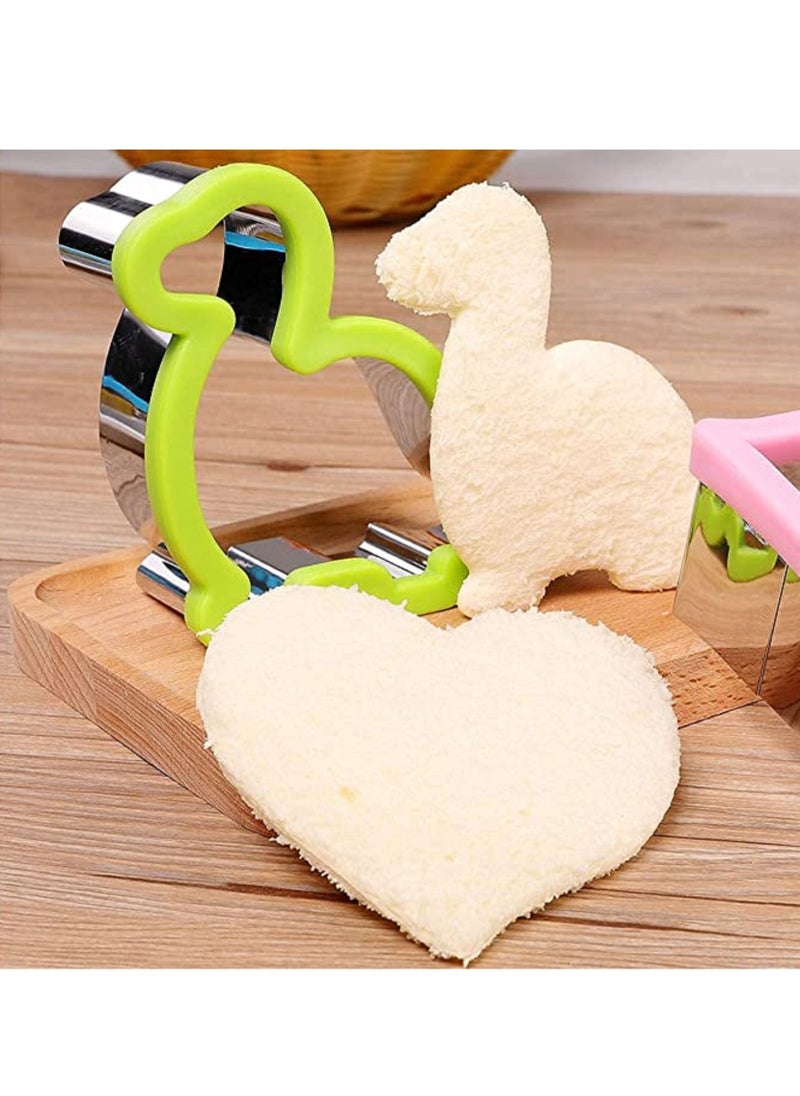 Gerenic Sandwich Cutter for Kids, 43 Pcs Biscuit cutter Sandwich Cutter and Sealer Makers, DIY Sandwich Mold Cutters food picks for Kids  - Image 4