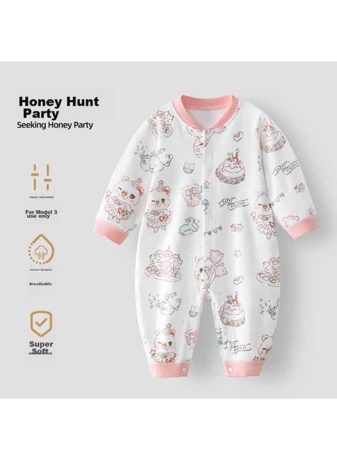Beptides Beipesi Baby Clothes, Onesie For Newborns, Spring And Autumn, Seamless Cotton, Adorable Infant Romper, Crawling Suit - Image 1