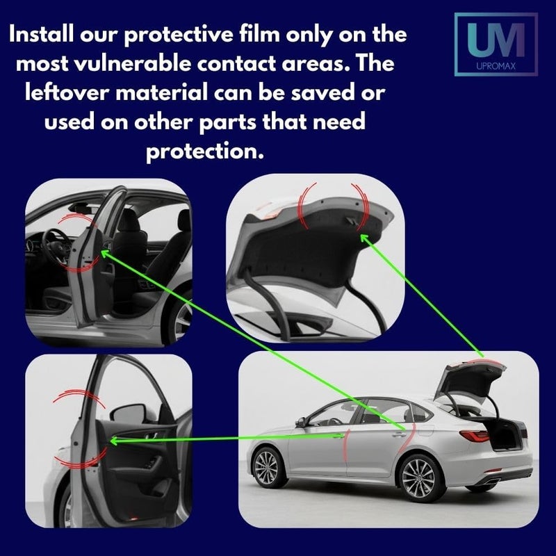 Upromax Door Edge Paint Protection Film Roll 0.4in x 5yd Scratch Protection Film Clear Invisible Universal Car Truck (Roll 0.4 x 5yd) Flexible purchase choices - Image 2