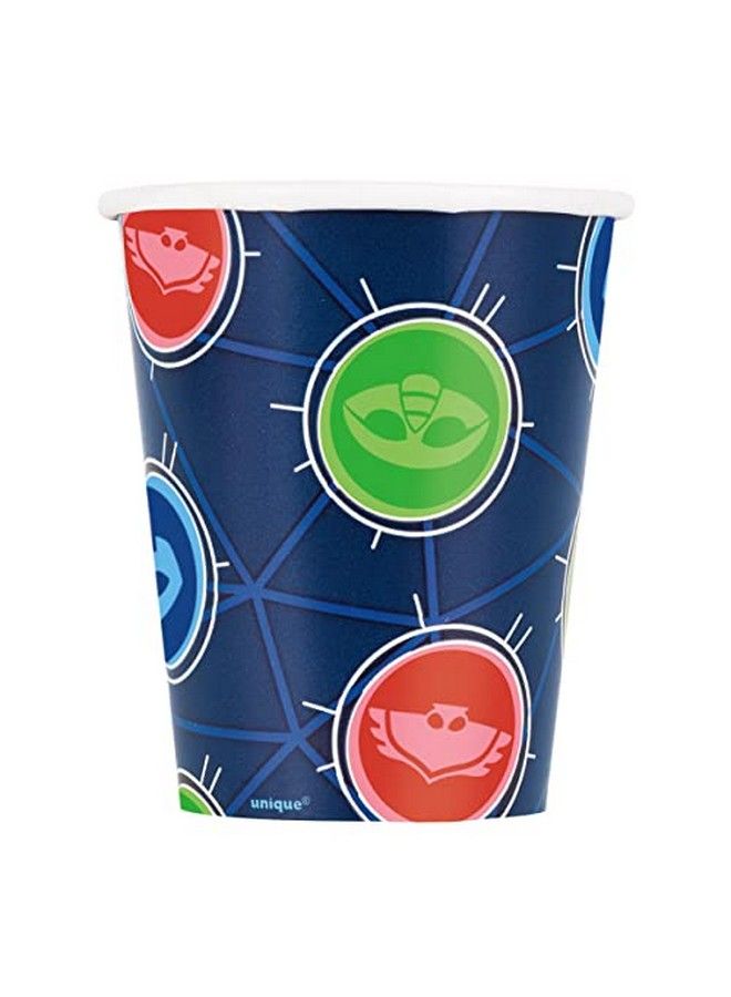 Unique Pj Masks Birthday Party Supplies Decoration Bundle Includes Lunch Plates Napkins Cups Table Cover Paper Masks (Bundle For 16) - Image 5