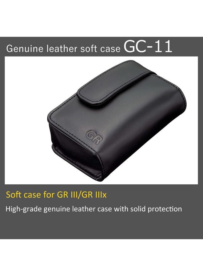 RICOH حافظة جلدية ناعمة GC-11 [نموذج متوافق: GR III، GR IIIx] [حافظة جلدية أصلية عالية الجودة مع حماية قوية] [مع حلقة حزام في الخلف]، سوداء - Image 2