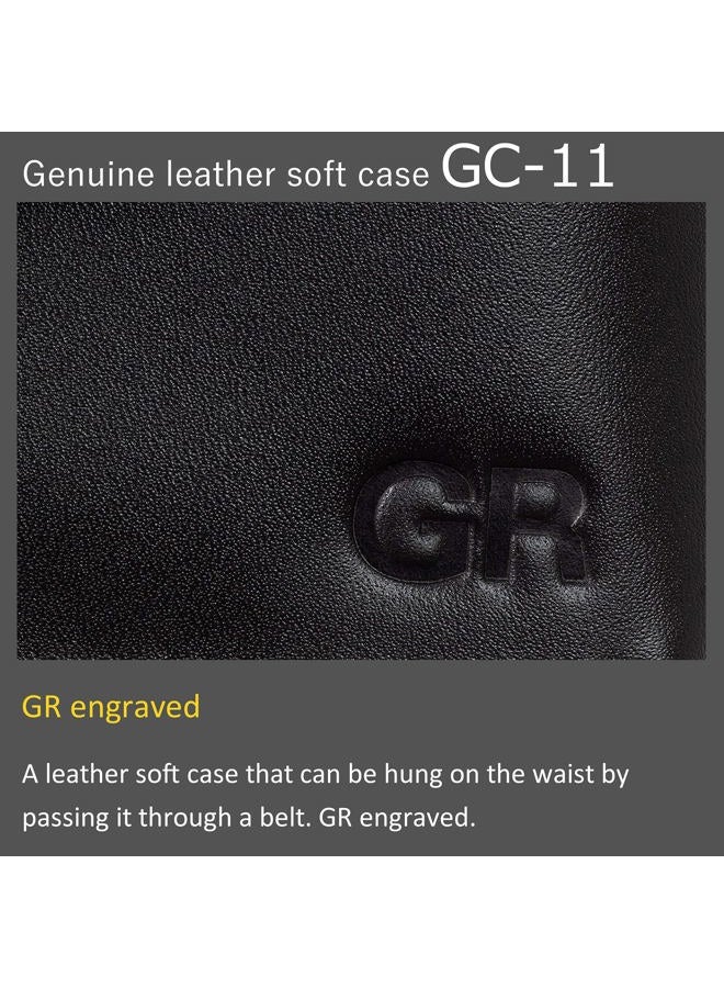 RICOH حافظة جلدية ناعمة GC-11 [نموذج متوافق: GR III، GR IIIx] [حافظة جلدية أصلية عالية الجودة مع حماية قوية] [مع حلقة حزام في الخلف]، سوداء - Image 4