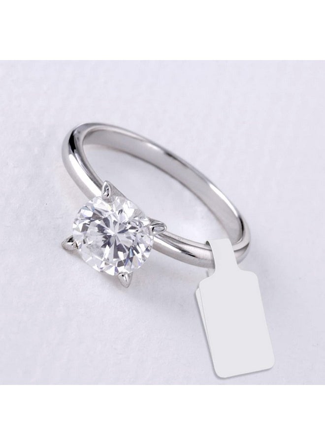 Tenalleys 200Pcs Blank Jewelry Price Tags Stickers Indentification Tags, Jewelry Price Tags Self Adhesive, Necklace Earring Price Identify Rectangle Label, Barbell Label For Jewelry Display Price Display  - Image 4
