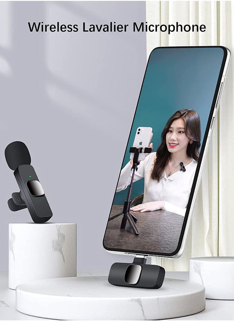 Wireless Lavalier Microphone for iPhone iPad, Plug and Play Mini Mic for YouTube TikTok Live Streaming Gaming K Song Recording Auto Noise Reduction (Lightning 2) - Image 1