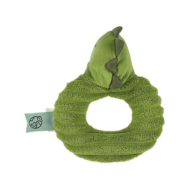 Trixie Mr. Dino Rattle, Soft, Easy To Hold, Lightweight, 0 Months+, 11 x 6 x 14 cm - Green - Image 2
