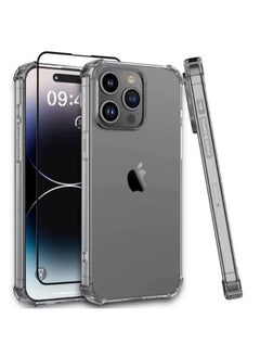 Max & Max Max & Max iPhone 15 Pro Max Clear Case with Tempered Glass (Bundle) 