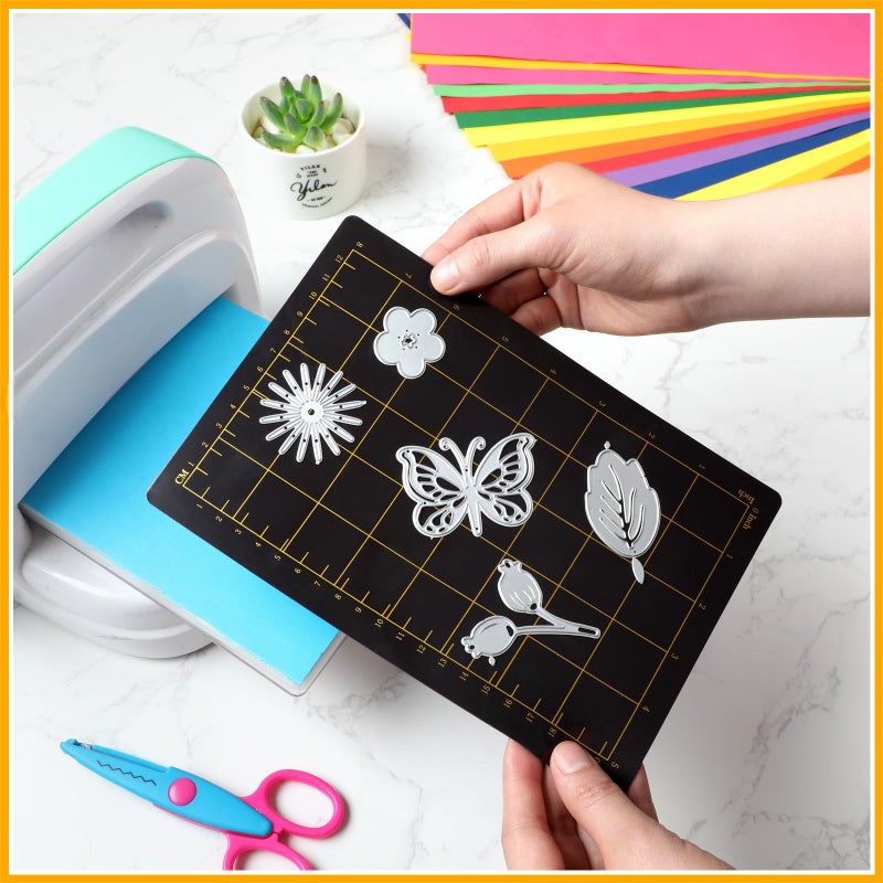 Copkim 4 Shims 6'' x 9" Magnetic Shim with Card Size Grids Die Cutting Machine Accessories Black Embossing Machine Pads for Die Cutter - Image 4