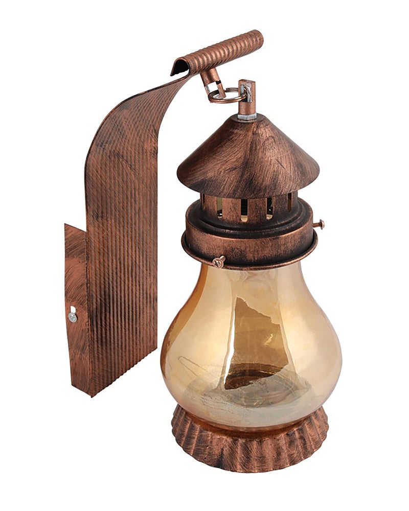 Twilight Wall Light, Wall Lamp Metal Light with Glass Shade, for Home Decoration | Chandelier Home, Indoor Outdoor Jhumar ((C873Lantern))(AC/DC) - Image 3