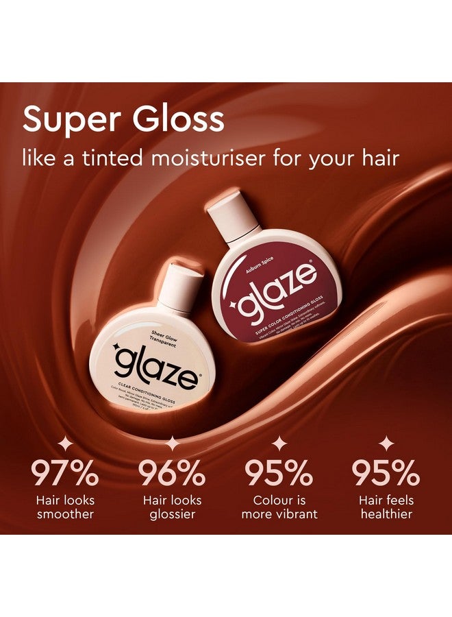 Glaze Color Conditioning Gloss - Tinted Moisturizer For Brown Or Red Hair, Boosts Color And Shine, Repairs Damage - Auburn Spice, 6.4 Oz - Image 1