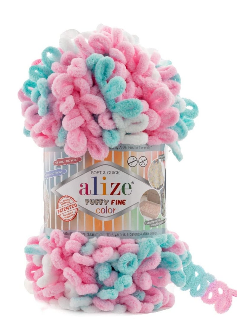 خيوط كروشيه أليز بافي الناعمة رقم 6377 (عبوة من 3 قطع)