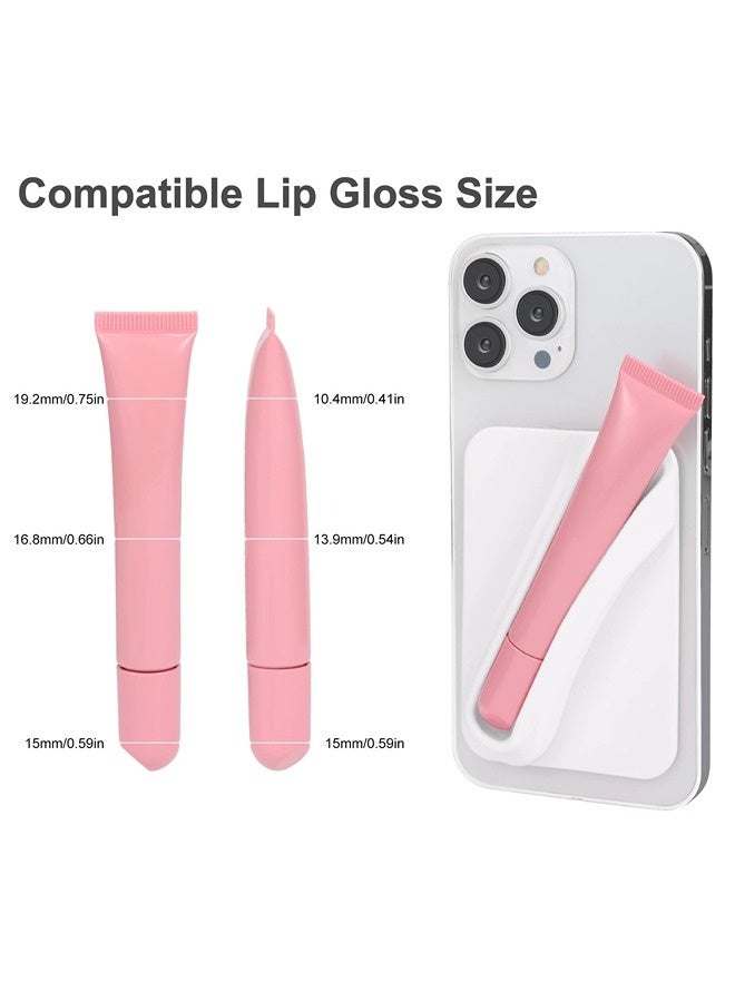 ShebSheb Silicone Lip Holder for Cell Phone Lipstick Lip Glaze Phone Case Back Stick On Holder for Most Phone Models  - Image 3