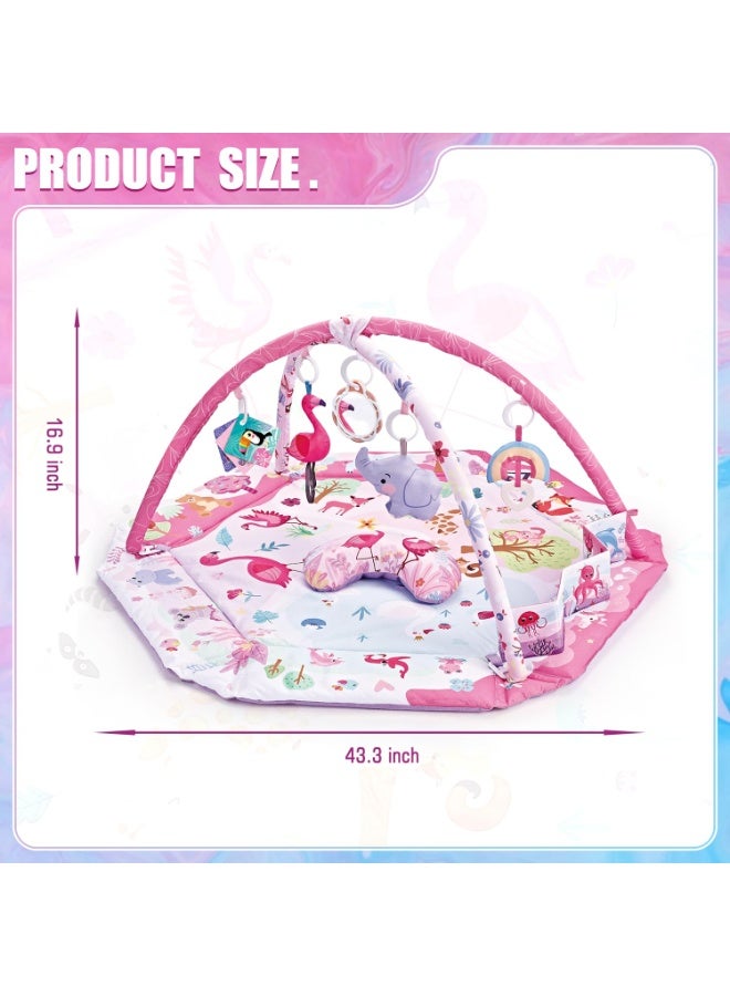 ASIV 7-in-1 Large Activity Mat for Babies 0-6 Months Tummy Time Mat Play Mat, 5 Tummy TimeToys, 18 Ocean Toys, and 1 Tummy Time Pillow, Baby Activity Mat Easy to Install & Clean, Baby Gift  - Image 5