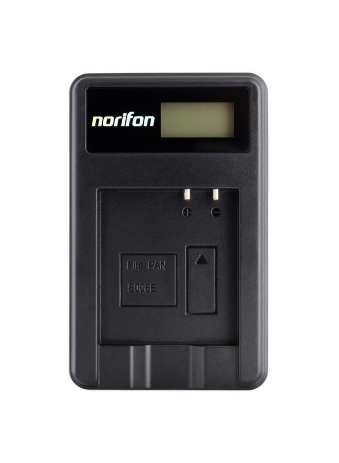Norifon شاحن USB CGA-S008A لكاميرات باناسونيك DMC-FS20، DMC-FS5، HM-TA1، SDR-S26، لومكس DMC-FS3، DMC-FX30، DMC-FX33، DMC-FX35، DMC-FX36، DMC-FX37، DMC-FX38، DMC-FX500، DMC-FX520 والمزيد - Image 1