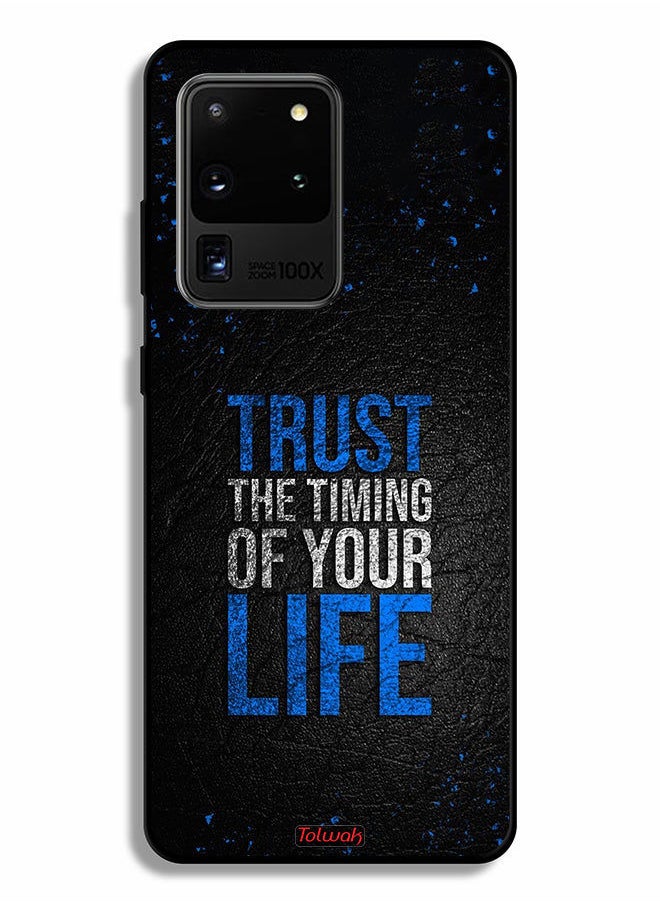Tolwak Samsung Galaxy S20 Ultra 5G Protective Case Cover Trust The Timing Of Your Life  - Image 2