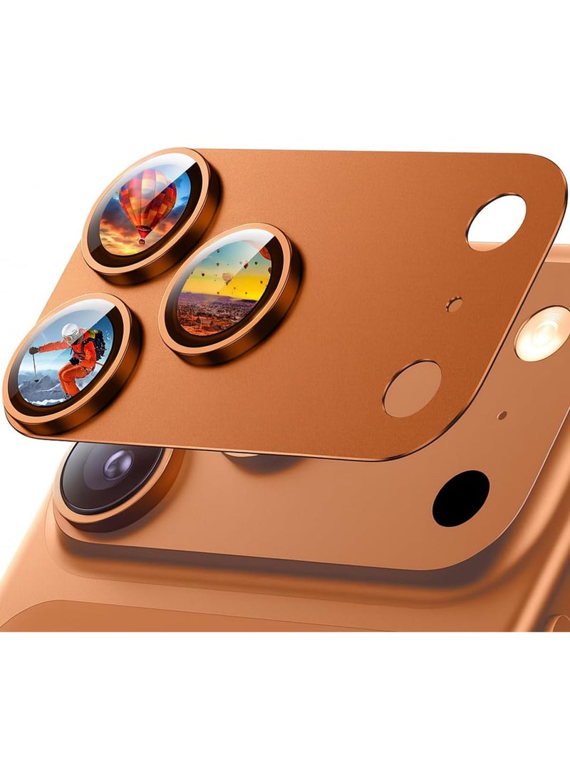 Camera Protector for iPhone 17 Pro 6.3 Inch, [Scratch Resistant & Anti-Fingerprint] 9H Ultra Thin Tempered Glass, Camera Protection Made of Aluminium Alloy, Matte Metal Plate, Pack of 1 - Image 1