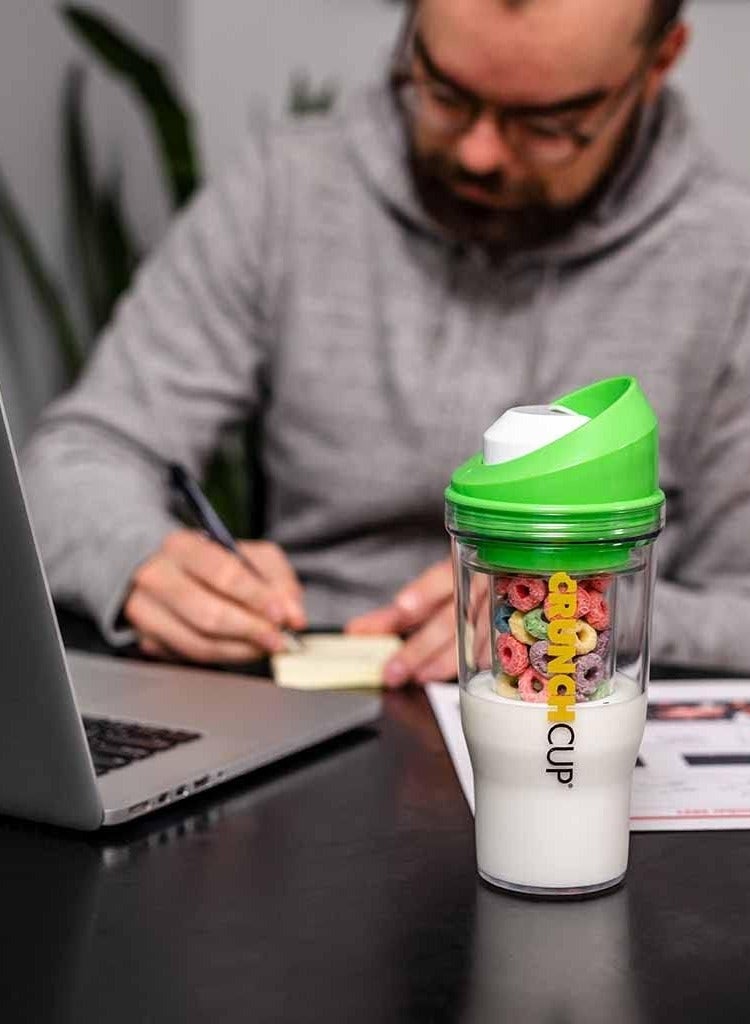 CrunchCup Portable Crunch Cup - Enjoy a crunchy, refreshing breakfast anywhere without a spoon or bowl! - Image 4