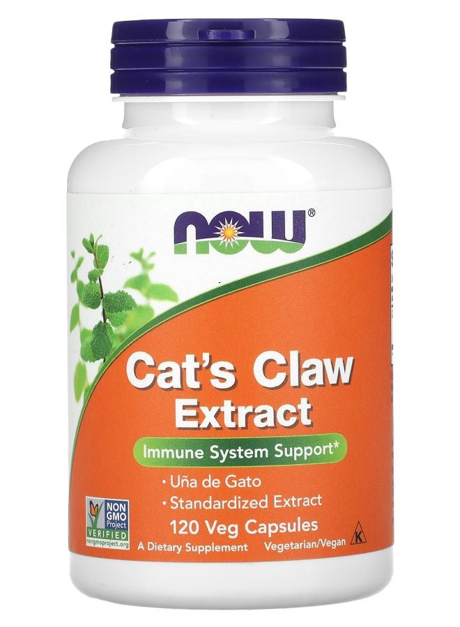 now Cat's Claw Extract 120 Veg Capsules