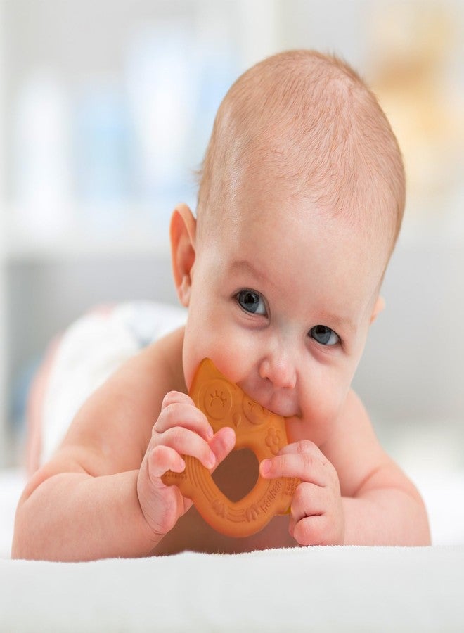 haakaa Silicone Owl Teether,Food-Grade Smiling Teething Toy for Infants, Soft Chew Toys for Babies, BPA Free, Toy for 3 Months+ - Image 3