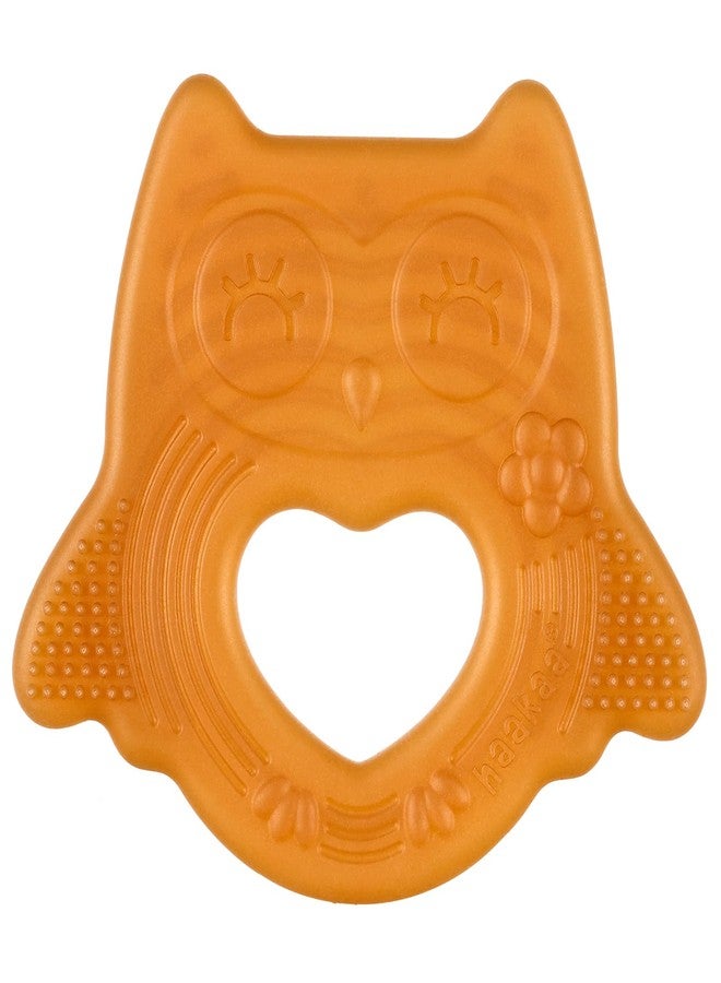 haakaa Silicone Owl Teether,Food-Grade Smiling Teething Toy for Infants, Soft Chew Toys for Babies, BPA Free, Toy for 3 Months+ - Image 1