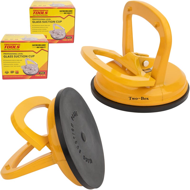 ASDFGHT Glass  Tile Suction Cup Lifter Heavy Duty Aluminum for Lifting Moving Glass Tiles Mirror Granite Fix Gap Laminate Floors 2Pack
