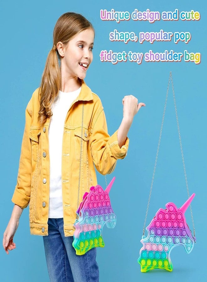 CLAPONE 2 in 1 Purse Push Popper Bubbles Sensory Simple Stationary Bag Poppet Pencil Case Fidget Toys (Big Pouch) (Multicolors) - Image 4