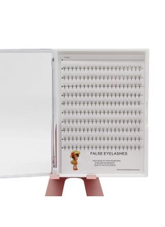 Large Tray Lashes Premade Volume Wide Fans 6D Short Stem Russian Volume Professional Eyelash Extensions Faux Mink (16Mm)