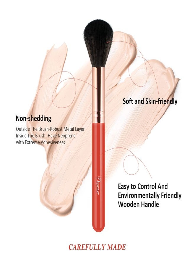 Daxstar Makeup Brushes Set Professional - 12pcs Orange Make up Brush Set Foundation Eyebrow Blush Concealer Face Powder Eye Shadows Highlight Brush Kit Wooden Handle - Image 4