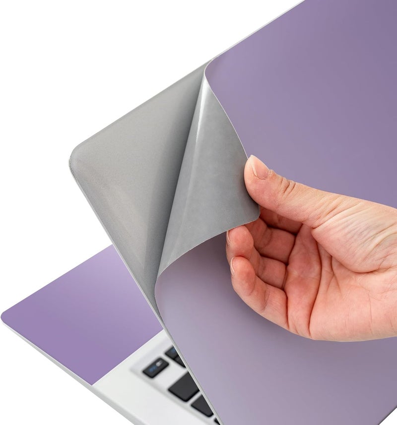 AORTDES Laptop Skin Sticker Decal 15-15.6 Inches, Universal Reusable Vinyl Sticker for 12.1 13 13.3 14 15.4 Inches Netbook/Notebook PC, Waterproof & Scratch-Resistant (Purple - Gradient) - Image 5