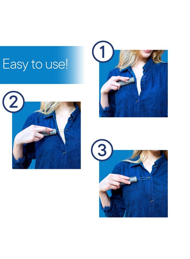 RMS RMS Button Hook with Zipper Pull - Button Assist Device with Comfort & Wide Grip, Shirt & Coat Buttoning Aid Ideal for Limited Dexterity Caused by Arthritis (Grey)  - Image 3