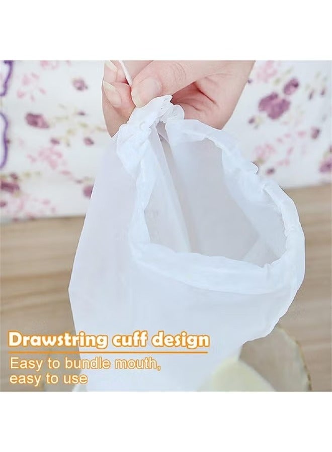 3pcs Food Grade Soy Milk Filter Bags, 200 Micron 20*30CM Fine Mesh Bag Reusable Almond Milk Bag & All Purpose Food Strainer - Fine Mesh Nylon Cheesecloth & Cold Brew Coffee Filter - Image 2