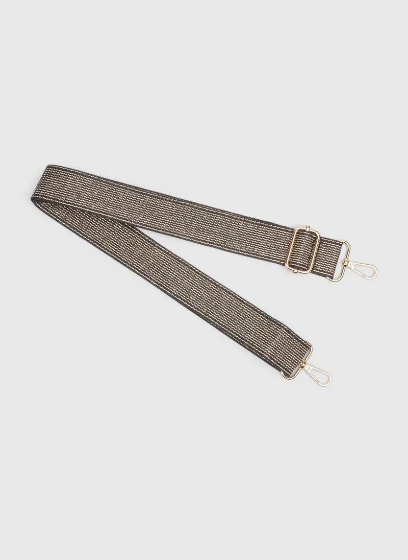 Matalan Gold Lurex Stripe Bag Strap