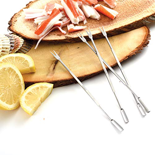 Norpro 801 Stainless Steel Seafood Forks/Picks, Silver, Set of 4 - Image 5
