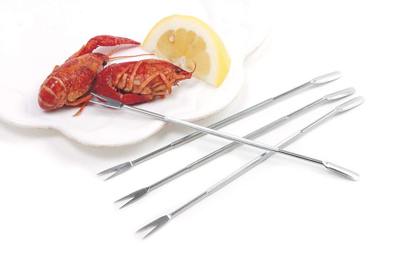 Norpro 801 Stainless Steel Seafood Forks/Picks, Silver, Set of 4 - Image 4