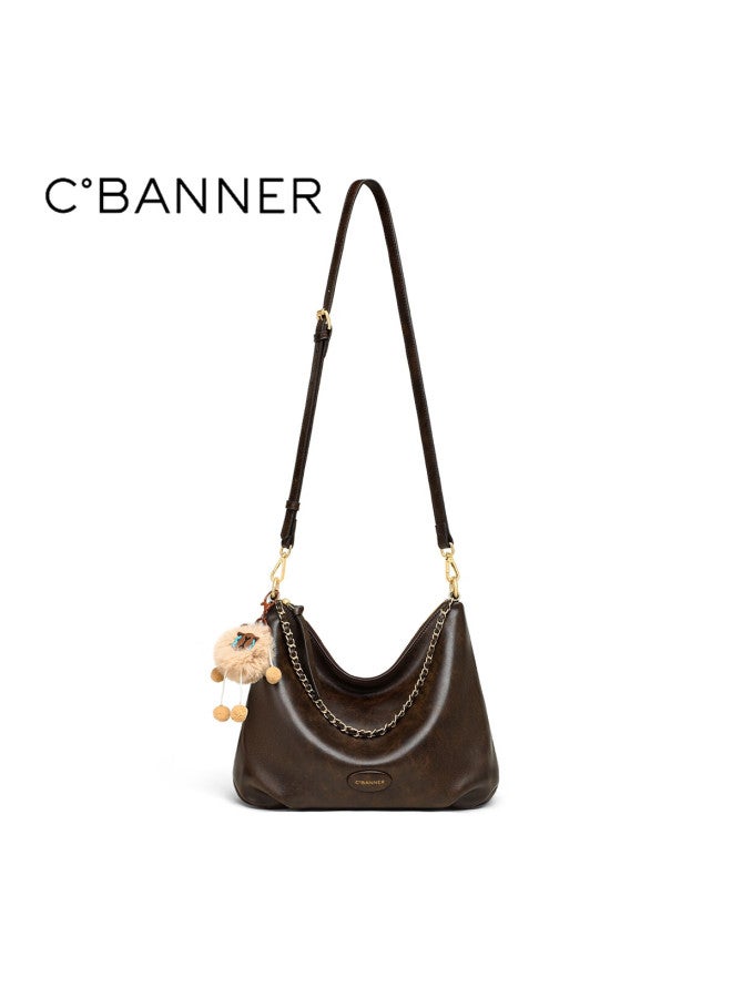 C.banner Women's Leather Crossbody Bag Large Capacity Fashion Luxury Shoulder Bag Birthday New Year Gift For Girlfriend - Image 3