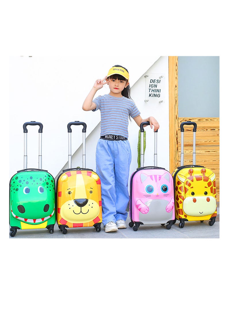 MissTiara - Kids Roller Duffle Bag Travel Quiet Spinner Wheel Luggage 18 Inch Travel and School Roller Case - Image 1