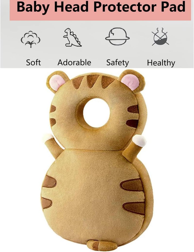 Joyzzz Head Protector, Multicolor Baby Safety Cushion with Adjustable Straps, Soft Breathable Backpack Style Head Protection for Toddlers Learning to Walk - Image 4