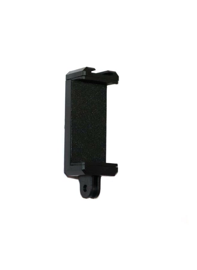 Generic Suitable For GoPro Interface With Hot Shoe Socket Mobile Phone Clip Internet Red Selfie Mobile Phone Clip Clip Diamond Clip-Color:Black - Image 1