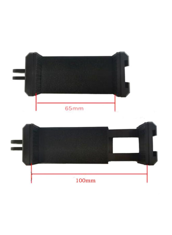 Generic Suitable For GoPro Interface With Hot Shoe Socket Mobile Phone Clip Internet Red Selfie Mobile Phone Clip Clip Diamond Clip-Color:Black - Image 4