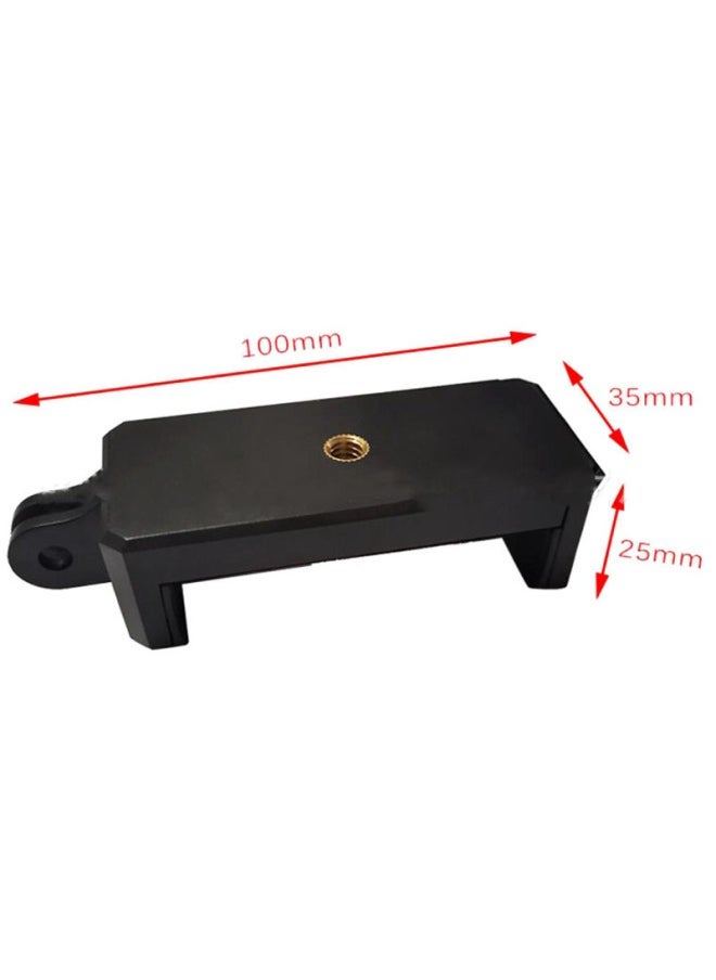 Generic Suitable For GoPro Interface With Hot Shoe Socket Mobile Phone Clip Internet Red Selfie Mobile Phone Clip Clip Diamond Clip-Color:Black - Image 3