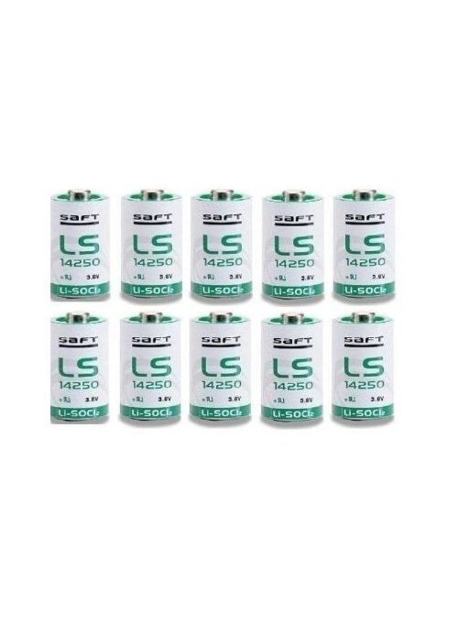 SAFT LS-14250 1/2 AA 3.6V Lithium Non Rechargeable Battery - Pack of 10 - Image 2