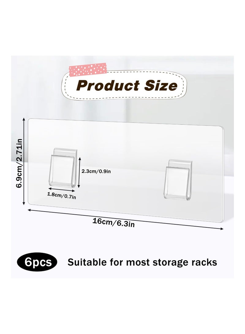 SOLARAE 6 Pack Shower Caddy Adhesive for Replacement No Drilling Wall Hooks Sticky Pads Shower Shelf Adhesive Caddy Adhesive for Corner Shower Caddy Bathroom Storage Shelves and Kitchen Racks - Image 2