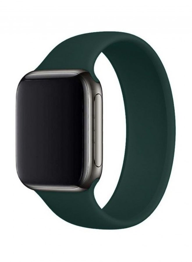 Beauenty Solo Loop Band For Apple Watch Series 6/SE 40mm Dark Green - Image 1